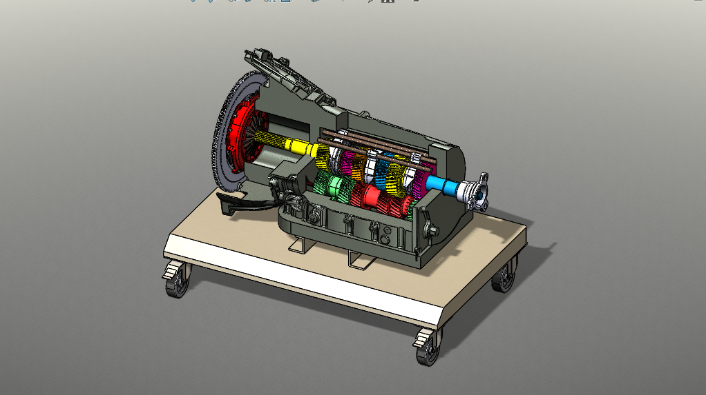 5-speed gearbox五速变速箱模型3D图纸 STEP格式