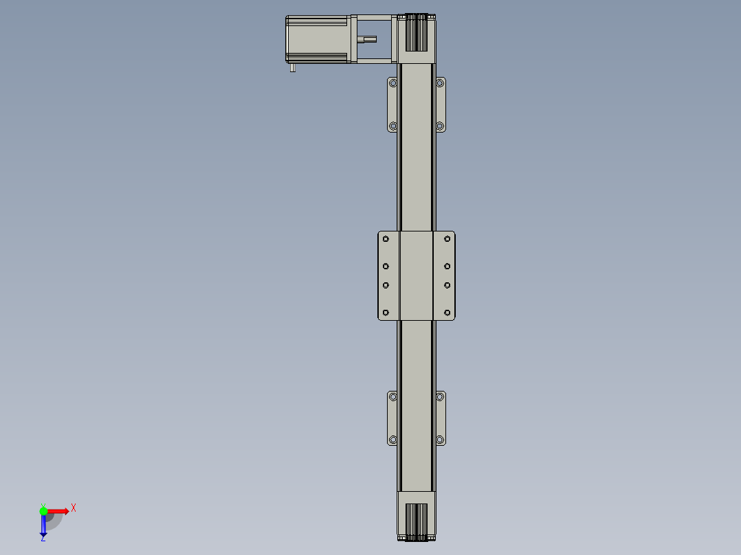 JD45C同步带模组 (1)俯视图