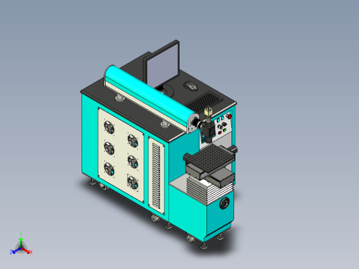 激光打标机设备正等轴测缩略图