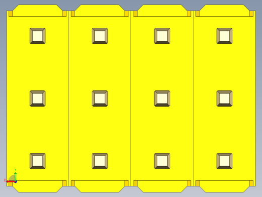 彩色公头100mil（2.54mm）系列-DS1021_yellow_3x04p_100mil_Type5_rev1.0后视缩略图