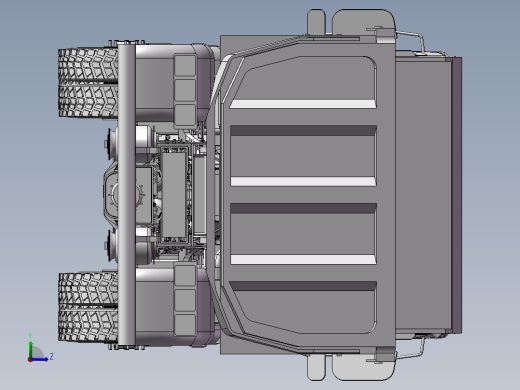 3-自卸式卡车 3D模型 3d模型图纸左视缩略图