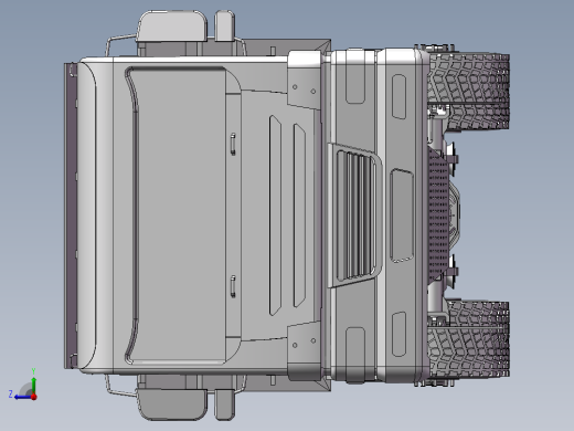 3-自卸式卡车 3D模型 3d模型图纸右视缩略图
