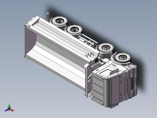 3-自卸式卡车 3D模型 3d模型图纸正等轴测缩略图