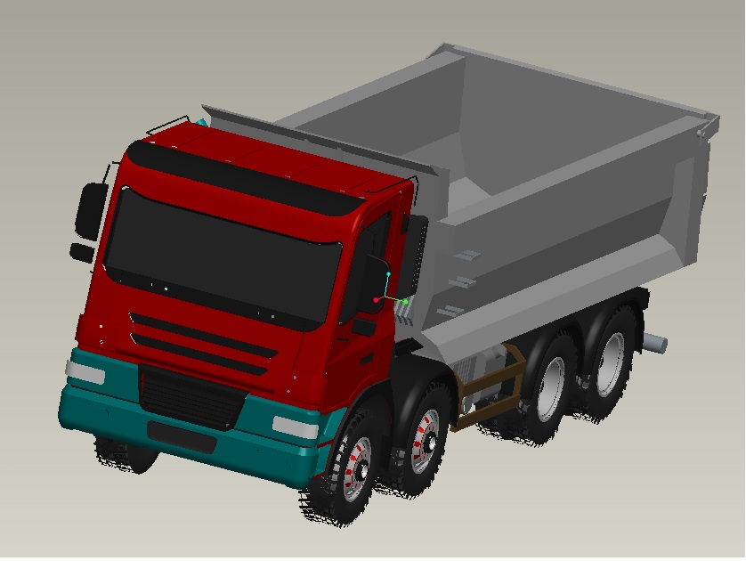 3-自卸式卡车 3D模型 3d模型图纸