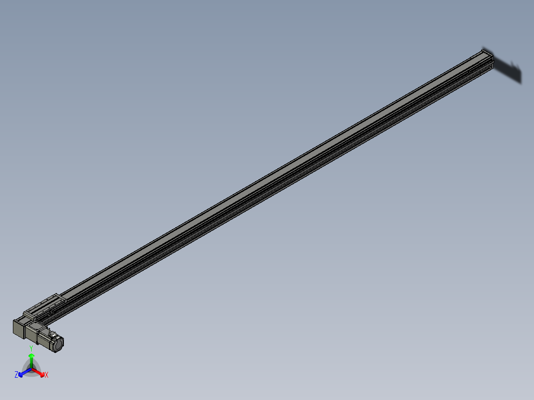欧规系列-LB8-L150-S3100-BL-ZP75-C3正等轴测图