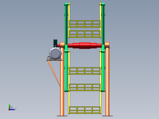 摩天轮式自行车停放设备仿真左视缩略图