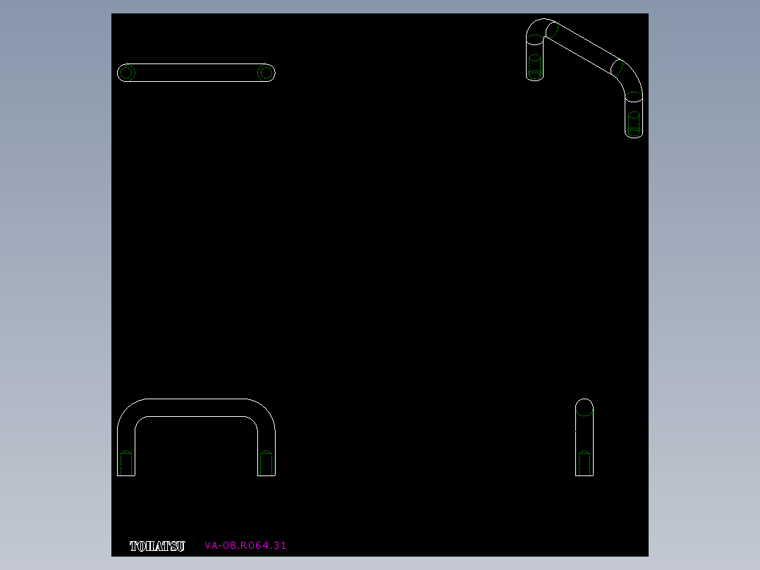 取手(不銹鋼)VA-2D多系列多零件图纸模型