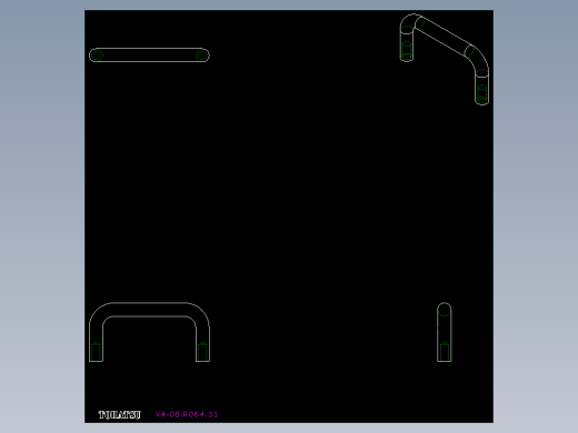 取手(不銹鋼)VA-2D多系列多零件图纸模型