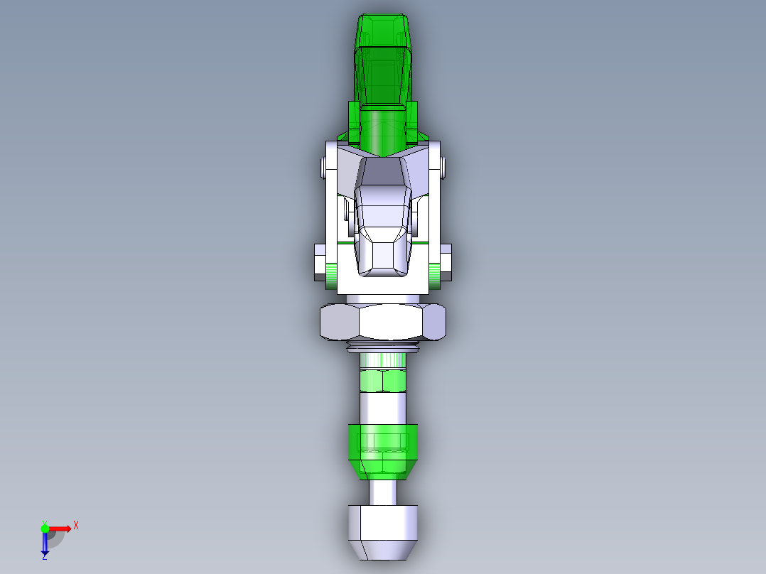 德克斯TUNKERS气缸数模T6-02俯视图
