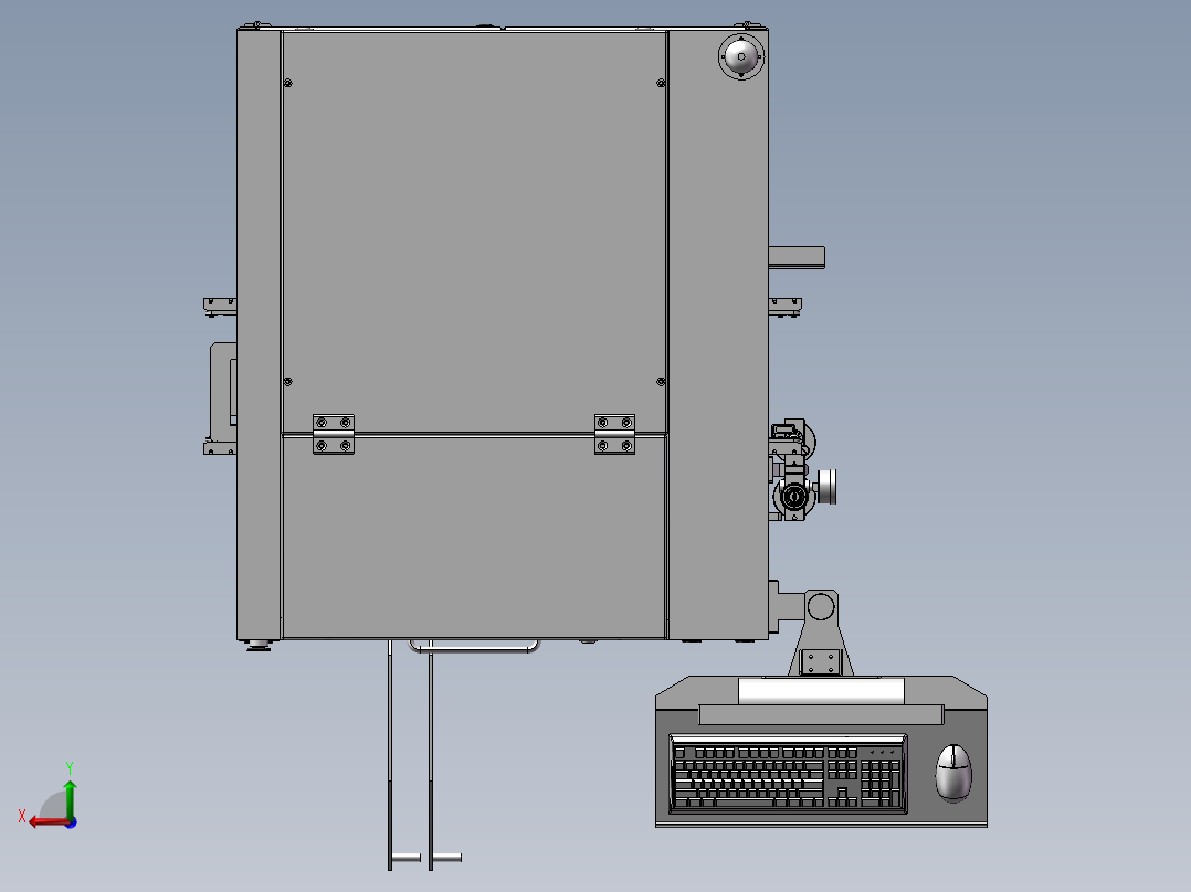 三轴插件设备后视图
