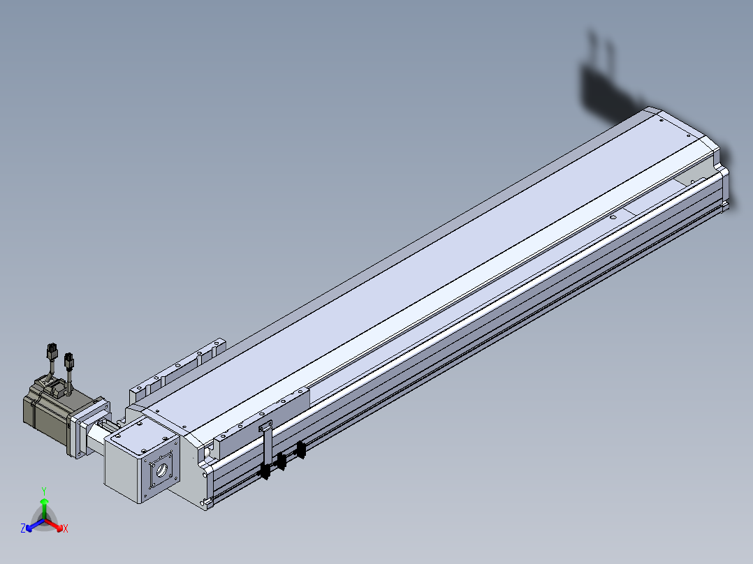 东锦同步带传动-直线滑台模组DH210B-L150-S850-BL-P750W-C3主视图
