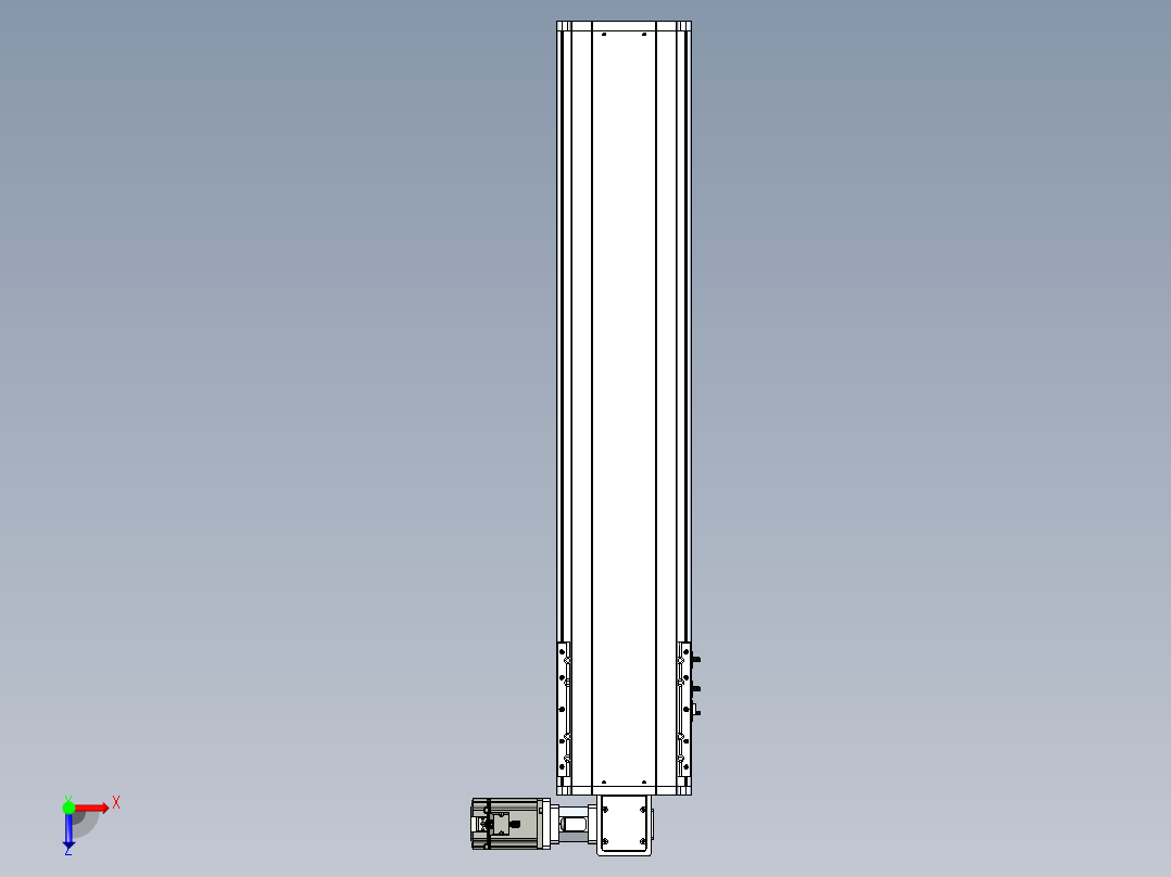 东锦同步带传动-直线滑台模组DH210B-L150-S850-BL-P750W-C3俯视图