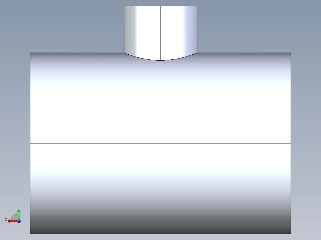 CPVC管件02-Sch80_ReducingTee_SxSxS_9801-247_2in x 0.5in后视图