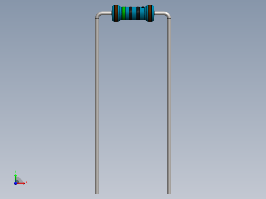 电容器 二极管 电阻器-Resistor 150 Ohm Blue前视缩略图