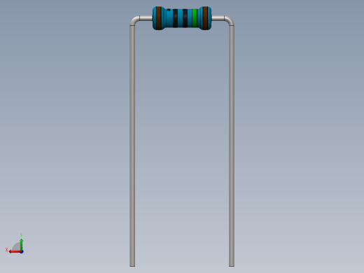 电容器 二极管 电阻器-Resistor 150 Ohm Blue后视缩略图