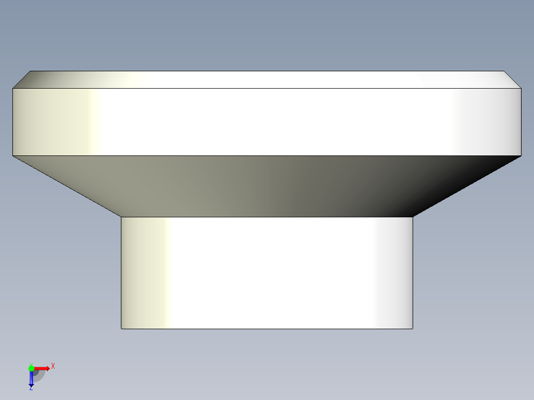 水平調整腳座(塑膠,迷你型)2257-3D多系列多零件图纸模型俯视图