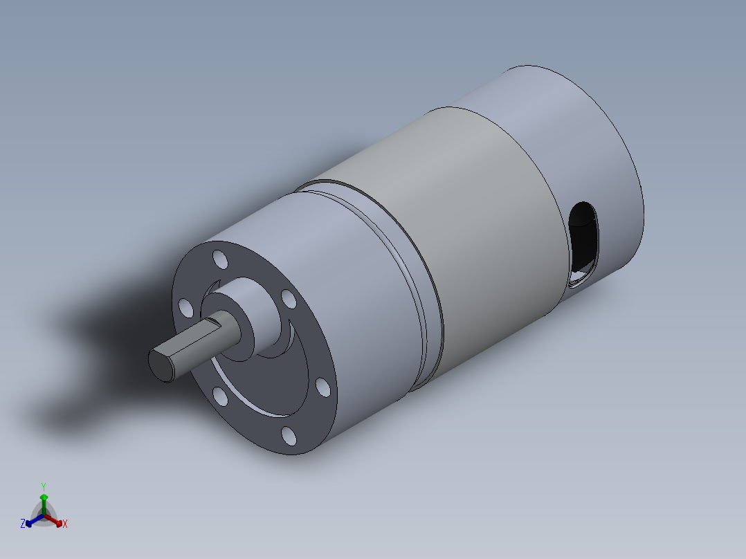 电机8正等轴测图