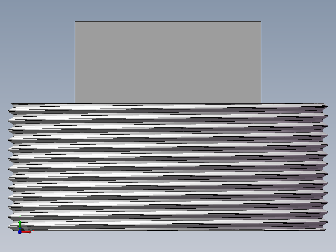 四角塞头 DN65前视图