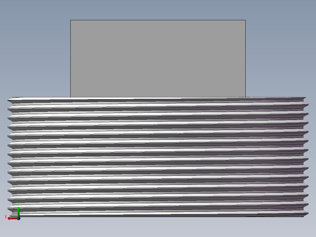 四角塞头 DN65后视图