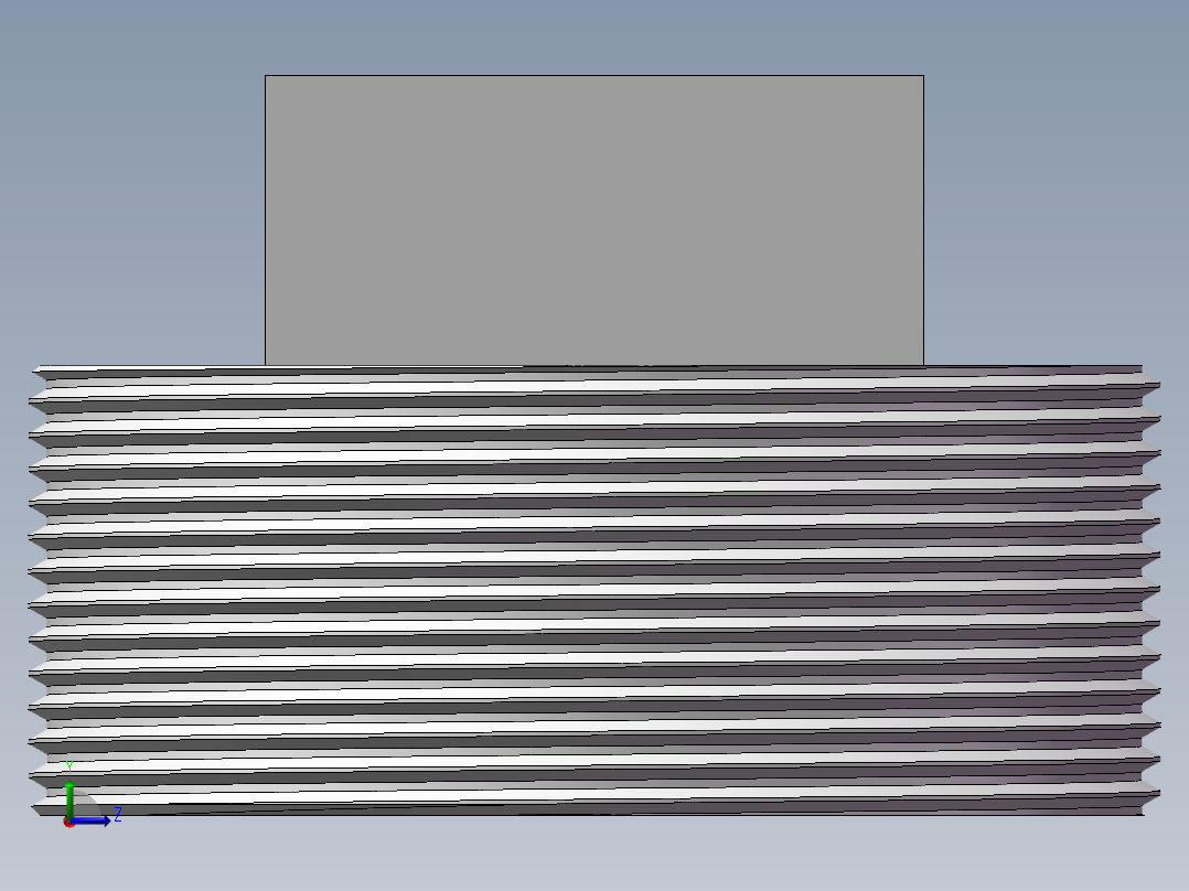 四角塞头 DN65左视图