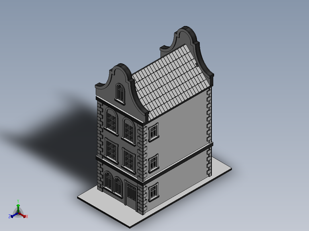 激光下料拼图房子CAD-Parasolid, SOLIDWORKS 2016, STEP _ IGES