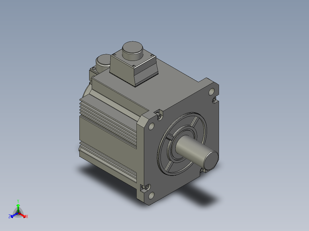 5000W MDME伺服马达主视图