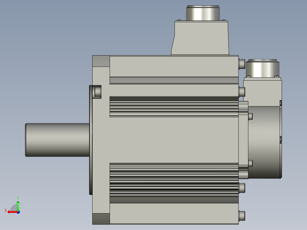 5000W MDME伺服马达后视图