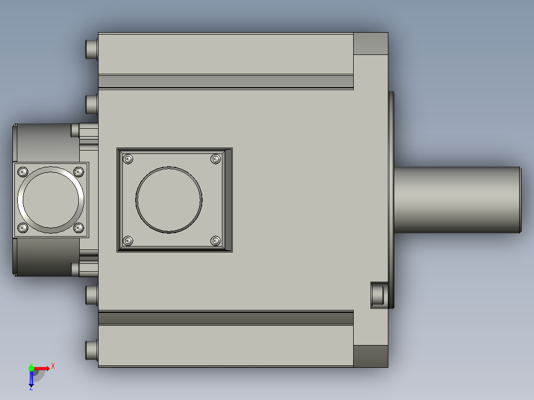 5000W MDME伺服马达俯视图