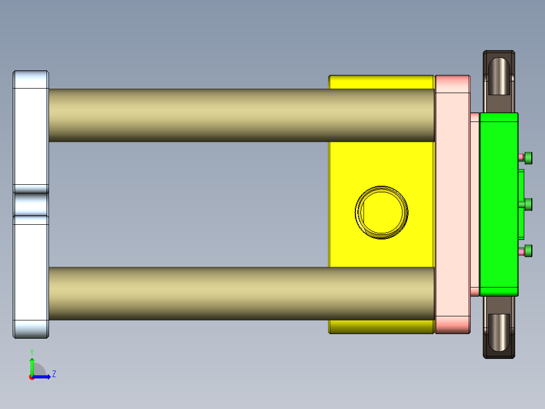 T305-AJ-笔记本CNC工装夹具三维模型CNC4-0913左视图
