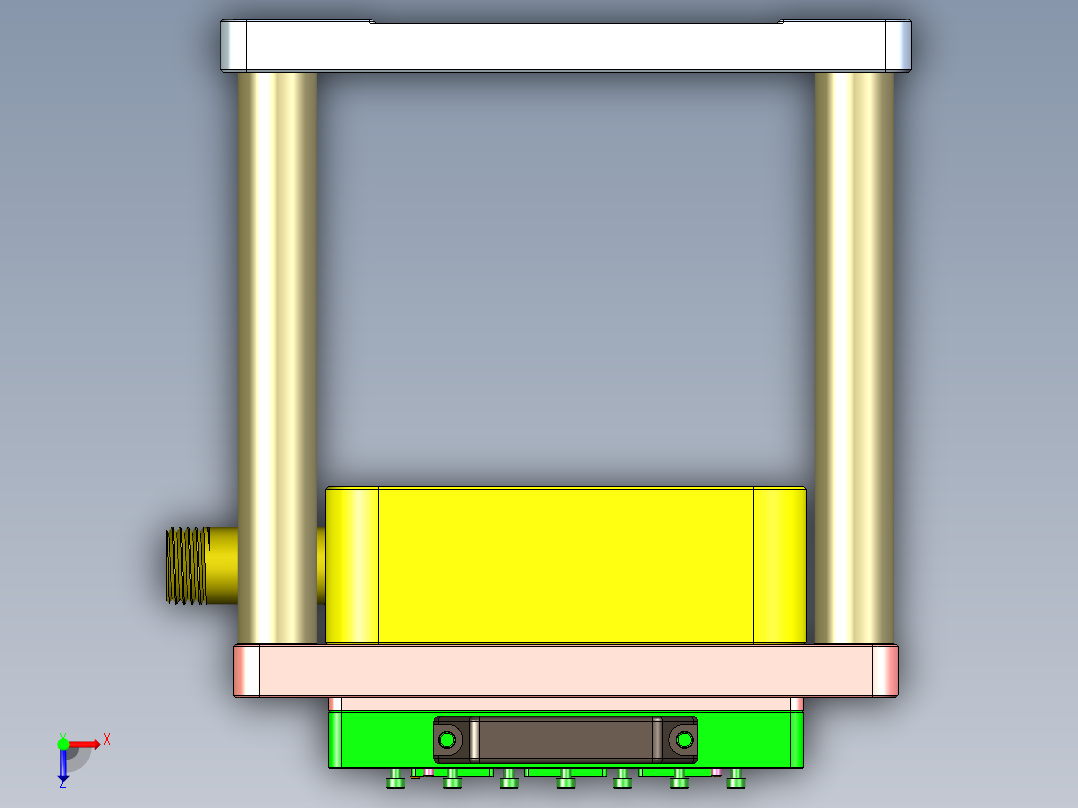 T305-AJ-笔记本CNC工装夹具三维模型CNC4-0913俯视图