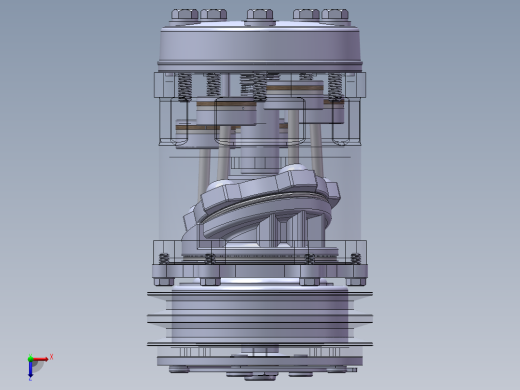 汽车空调压缩机sw18可编辑俯视缩略图
