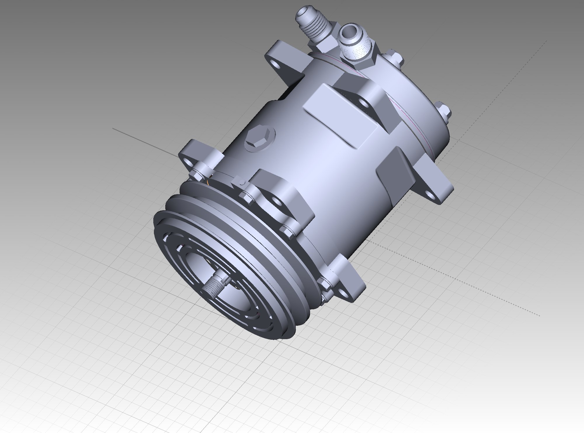 汽车空调压缩机sw18可编辑