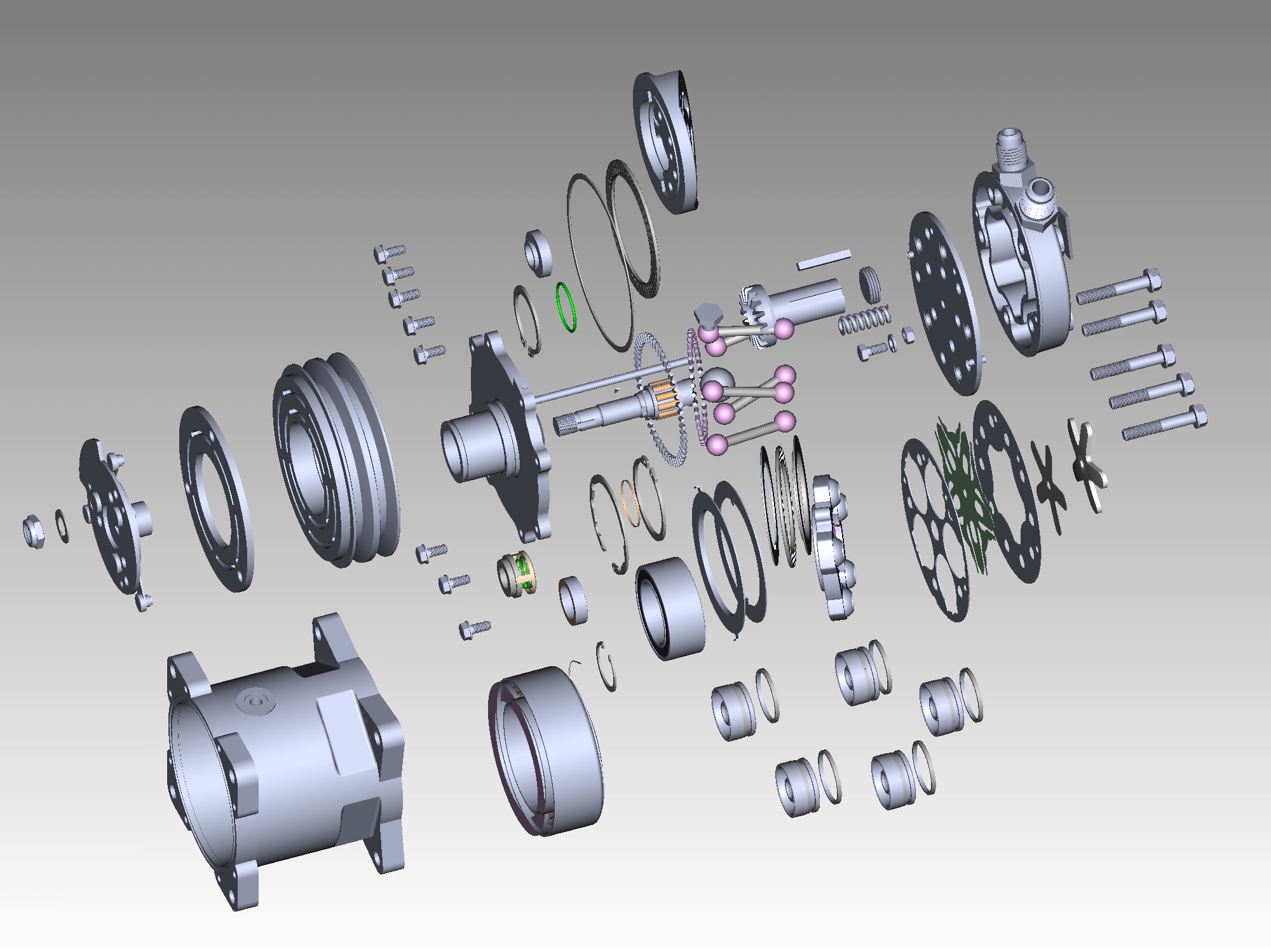汽车空调压缩机sw18可编辑