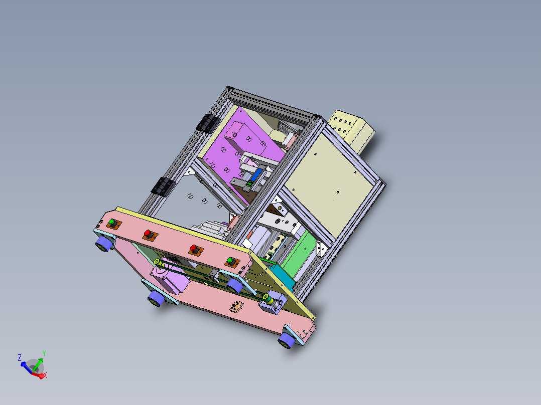 桌上型三工位热熔机（sw08+工程图+bom）