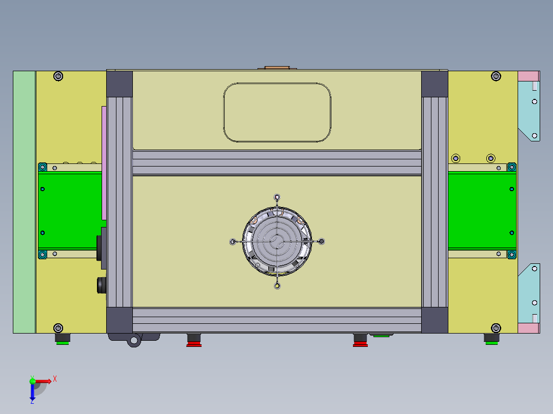桌上型三工位热熔机（sw08+工程图+bom）俯视图