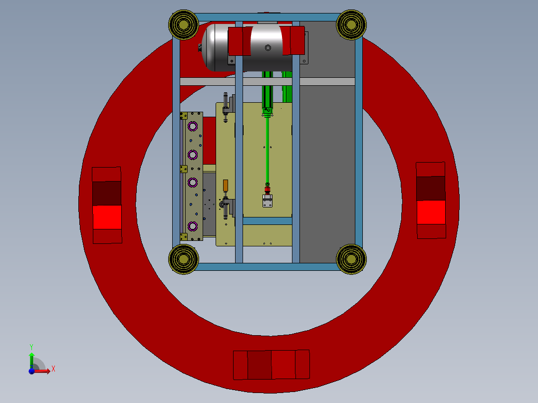 塑料彩盒自动热压成型设备sw17前视图