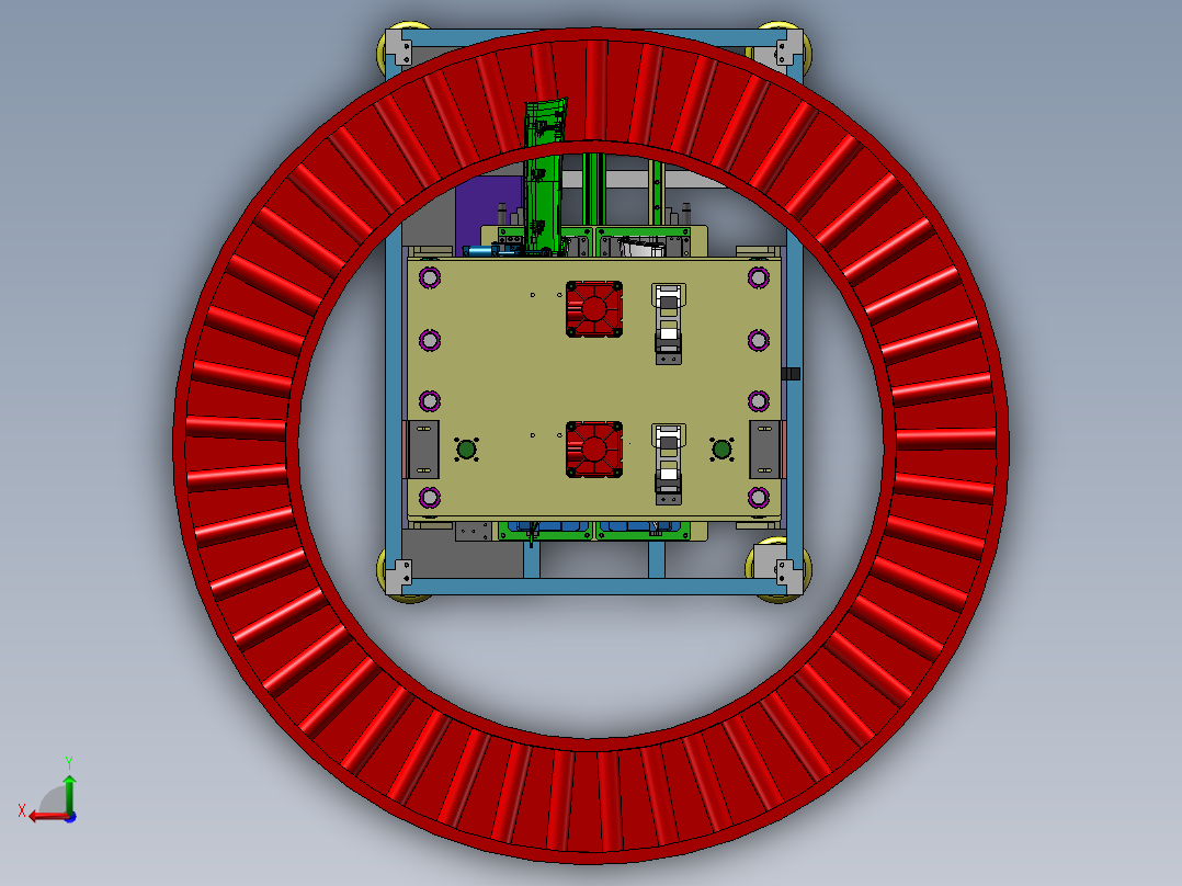 塑料彩盒自动热压成型设备sw17后视图