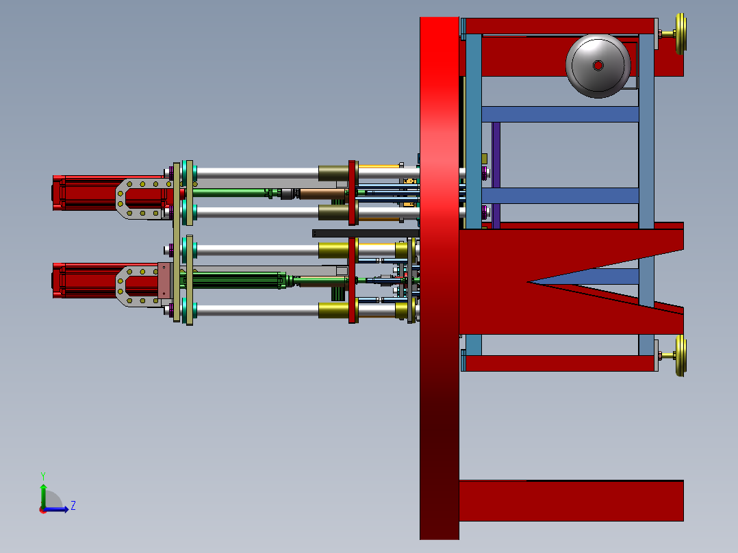 塑料彩盒自动热压成型设备sw17左视图