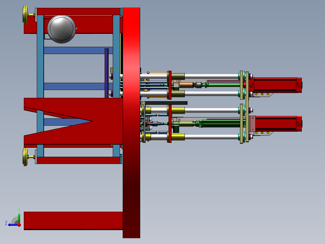 塑料彩盒自动热压成型设备sw17右视图