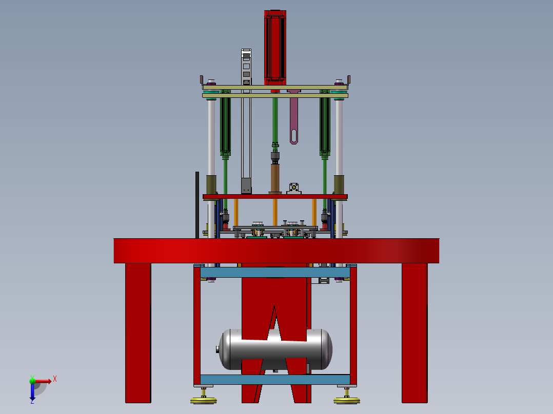 塑料彩盒自动热压成型设备sw17俯视图