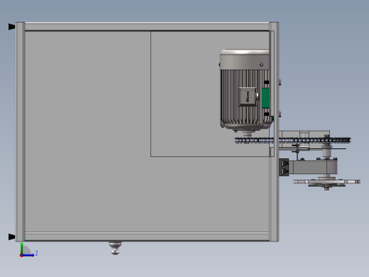 槽轮机构景观装置设计左视缩略图