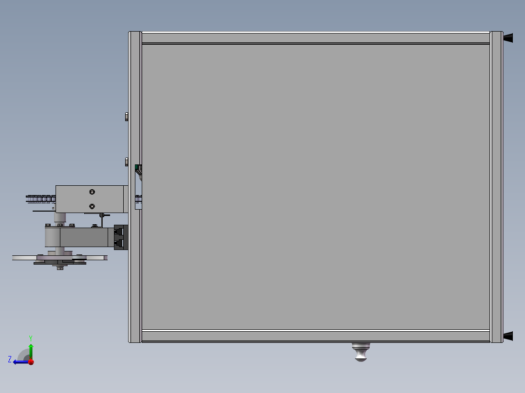 槽轮机构景观装置设计右视图