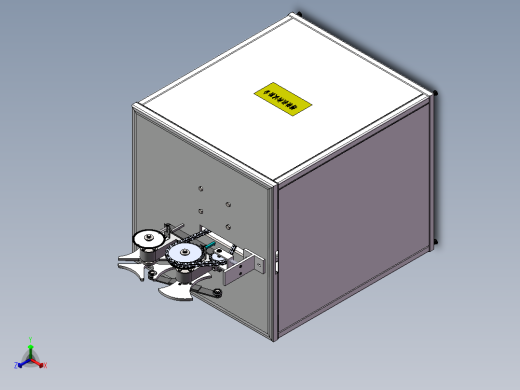 槽轮机构景观装置设计正等轴测缩略图
