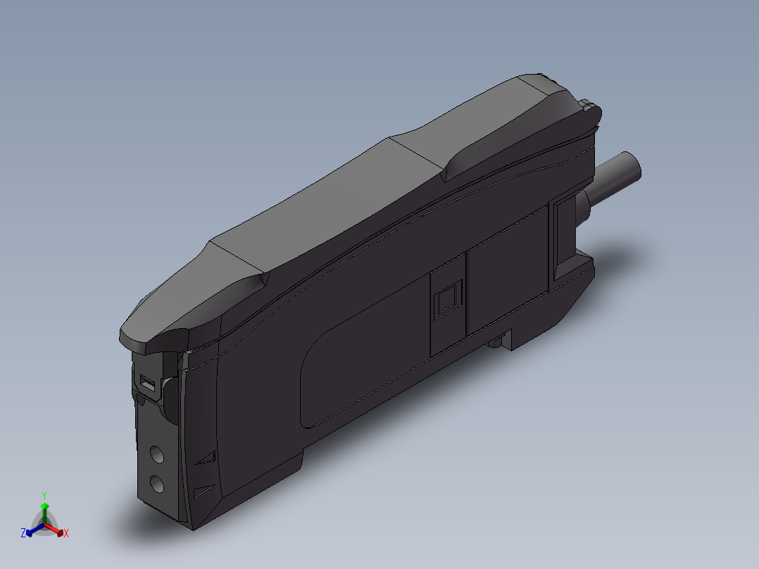光纤放大器 欧姆龙 E3X-HD11 2M NPN输出正等轴测图