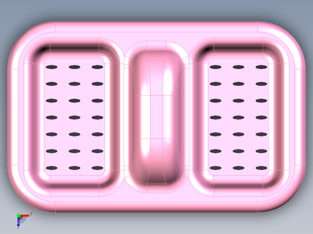 肥皂盒完整模具俯视图