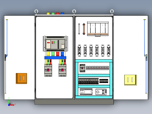万能断路器刀开关风机控制柜前视缩略图