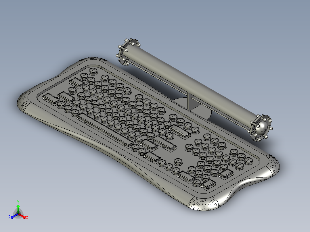 键盘(47)正等轴测图
