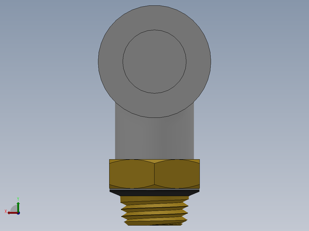 万用螺纹KQ2L外螺弯接头[KQ2L12-U02]后视图