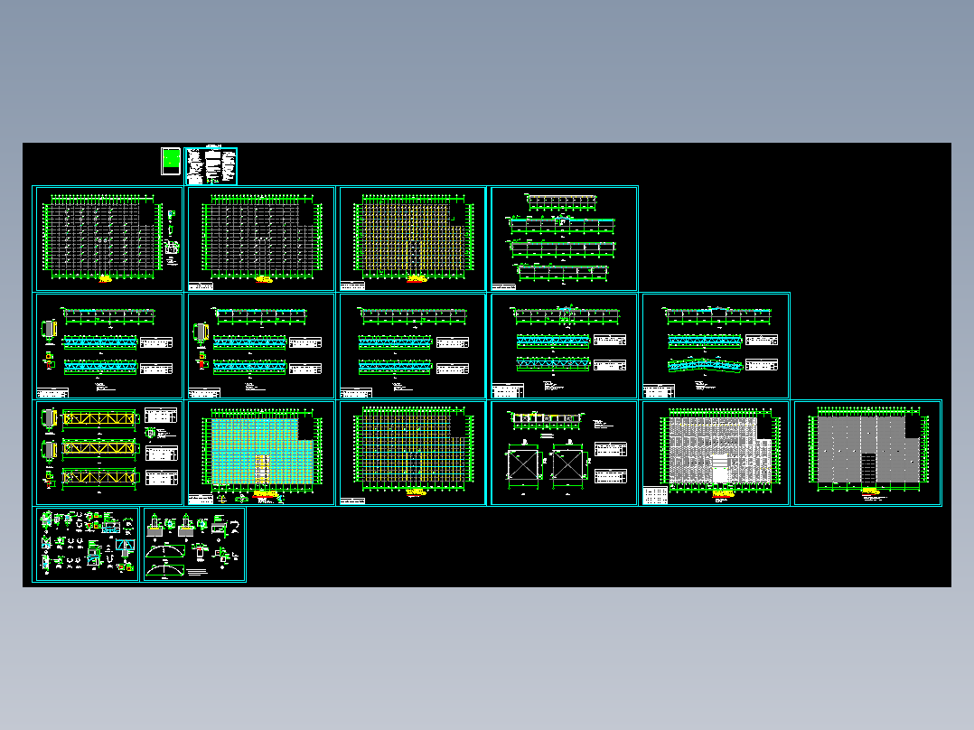某餐厅钢结构建筑结构图