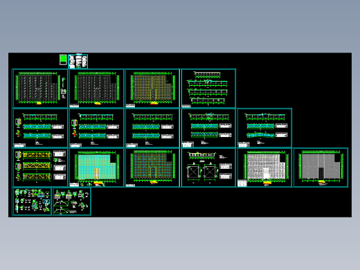 某餐厅钢结构建筑结构图